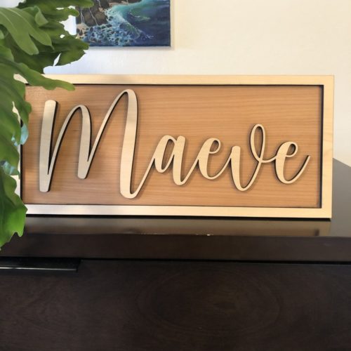 Small Wood Sign