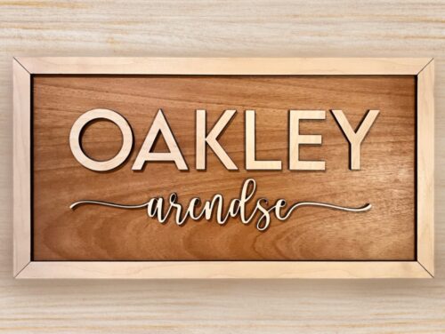 Large Wood Sign