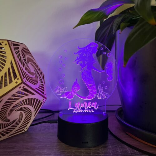 Personalized Mermaid LED Light - Image 2