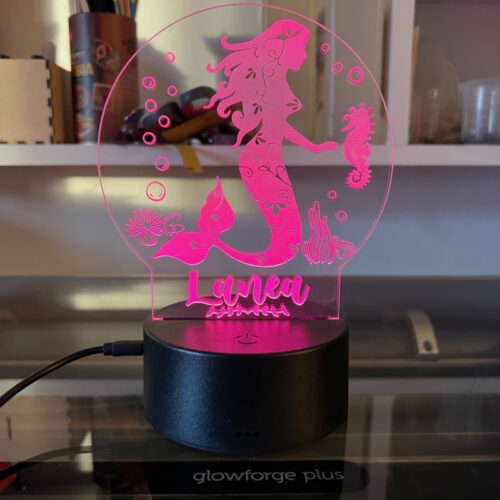Personalized Mermaid LED Light
