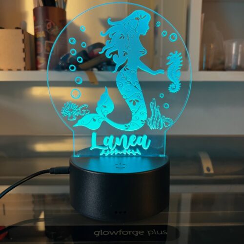 Personalized Mermaid LED Light - Image 3