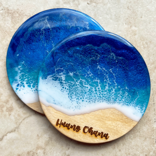 Oceanic Resin Coasters