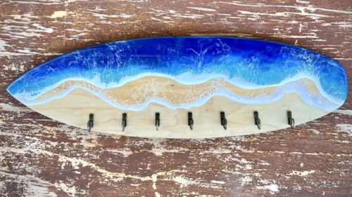 Ocean Surfboard Key Rack
